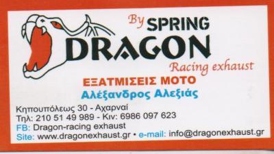 SPRING DRAGON ΕΞΑΤΜΙΣΕΙΣ ΜΟΤΟΣΥΚΛΕΤΩΝ ΧΕΙΡΟΠΟΙΗΤΕΣ ΑΧΑΡΝΑΙ ΑΛΕΞΙΑΣ ΑΛΕΞΑΝΔΡΟΣ